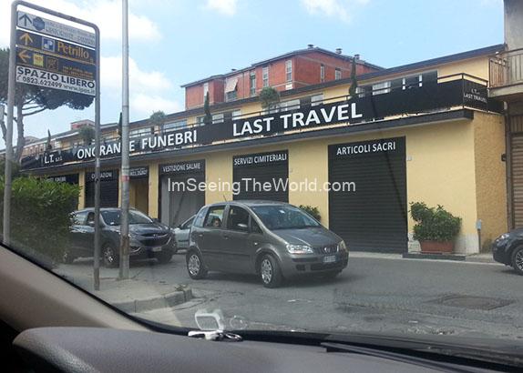 Last Travel Funeral Home In Caserta, Italy just outside of Naples, Italy